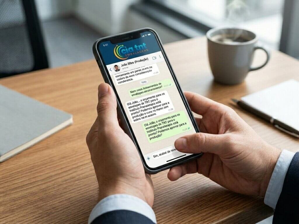 Você solicita o orçamento