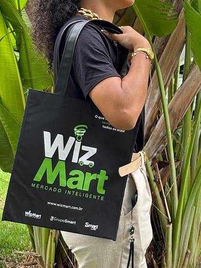 Cia TNT Embalagens Sacola de TNT Personalizada Wiz Mart