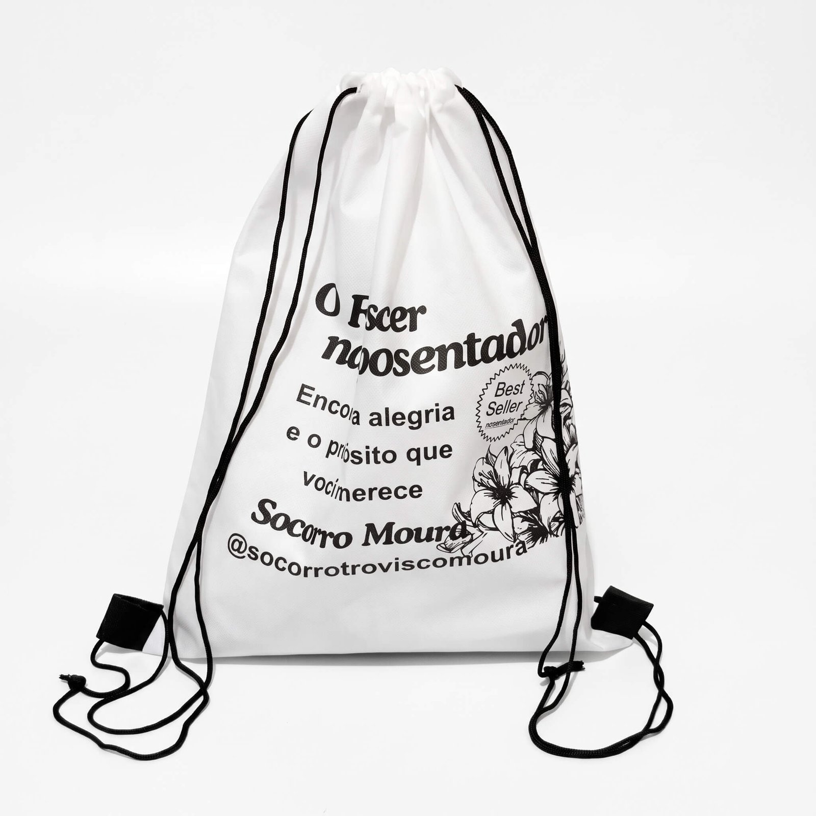 Mochila de TNT personalizada com bi fechamento